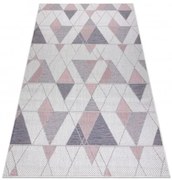 Koberec SIZAL SION Geometric 3006 ecru/rúž