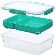 SISTEMA Krabička 2v1 na obed SISTEMA, 2,2l - modrá a zelená Farba škatuliek SISTEMA: Zelená