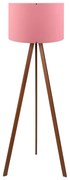 Stojacia lampa AYD 1xE27/40W/230V ružová/hnedá