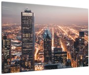 Obraz svietiacej metropoly (90x60 cm)