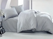 Cottonbox obliečky bavlnený satén Satin Grey - 220x200 / 2x70x90 cm