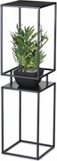 STOJAN NA KVETINÁČ BOX 87X24X24 CM ČIERNA