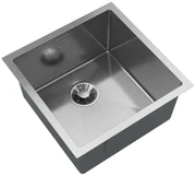 Gamma Gamma, 1-komorový oceľový drez 438x438x215 mm, brúsená oceľ, GMA-S4444-CH