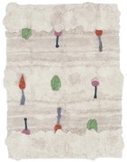 Krémový bavlnený detský hrací koberec 120x160 cm Veggie Garden – Lorena Canals