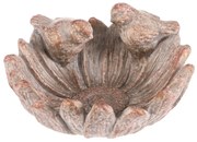 Betónové napájadlo pre vtáčiky Kvet, 18 x 19 x 10 cm