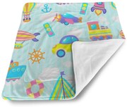 Sablio Deka pre bábätko Autíčka - 80x100 cm