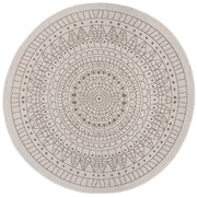 Kusový koberec Twin-Wendeteppiche 105475 Linen kruh – na von aj na doma, 140x140 (priemer) kruh, hnedá, chodba / predsieň, Hanse Home