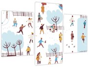 Obraz - Veselá zima (90x60 cm)