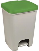 Odpadkový kôš s pedálom 20 L sivo/zelený Essentials