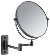 Gedy Gedy, GAIA závesné kozmetické zrkadlo, priemer 230mm, obojstranné, grafitová, CO202481