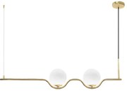 Toolight Toolight, Stropné svietidlo 2xE27 APP981-2CP, zlatá, OSW-05418