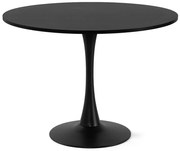 Noela Okrúhly jedálenský stôl v dekore čierneho dreva ORBIS 100