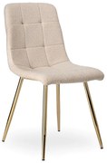 Jedálenská stolička DENVER Teddy zlatá / béžová