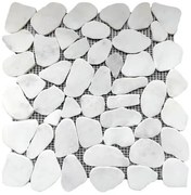 Kamenná mozaika Premium Mosaic Stone bílá 31x31 cm mat STMOSWHW