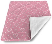 Sablio Deka pre bábätko Srdce a bodky - 80x100 cm