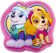 Tvarovaný 3D vankúšik Tlapková patrola - Paw Patrol - Skye a Everest - 36 x 36 cm