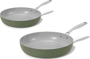 Elmich Základná sada keramických panvíc Vital - olivovo zelená