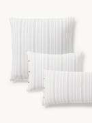 Obliečka na vankúš z vypraného ľanu's prúžkami Telma