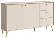 Komoda 2D3S Rose 03 pieskovo béžová