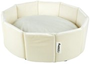 Krémový pelech pre psa ø 48 cm – Love Story