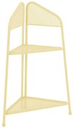 Žltá kovová rohová polica na balkón Garden Pleasure MWH, výška 100 cm