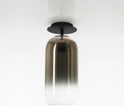 Artemide Gople stropné svietidlo čierna/ bronz 1413360A, fúkané sklo, E27