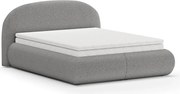 Dizajnová čalúnená posteľ MOET, 200x160, sivá (catch me 25)