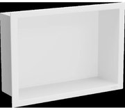 Mexen X-Wall-R zapustená polička s okrajom 30 x 20 cm, biela - 1920302010