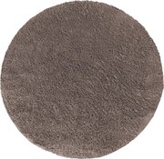DY Hnedý okrúhly shaggy koberec Camel Rozmer: 60 cm