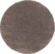 DY Hnedý okrúhly shaggy koberec Camel Rozmer: 80 cm