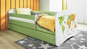 XXXLutz POSTEĽ PRE DETI A MLÁDEŽ 80/160 cm, zelená, biela MID.YOU - Detské izby - 002142000281