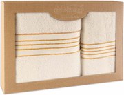 BAVLNENÉ UTERÁKY TIWANO SADA 1 KS 50X90 CM, 1 KS 70X140 CM PRÍRODNÁ