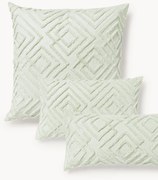 Obliečka na vankúš z bavlneného perkálu's tuftovanou ozdobou Phil