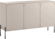 Komoda Sonatia 150 cm - kašmírová / čierna