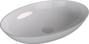 Polysan Polysan, BANERA OVAL umývadlo na dosku, liaty mramor, 60x40cm, biela, 14397