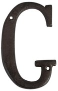 Nástenné kovové písmeno G - 13 cm