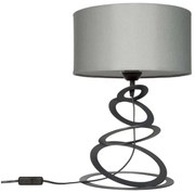 Stolná lampa Indigo, 1x textilné tienidlo (výber z 3 farieb), (výber z 3 farieb konštrukcie), o