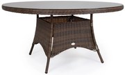 Záhradný jedálenský stôl KINGSTON 150 tmavohnedý