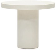 Betónový okrúhly záhradný jedálenský stôl ø 90 cm Aiguablava – Kave Home