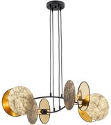 Luster na lanku MOTIF 4xE27/15W/230V zlatá