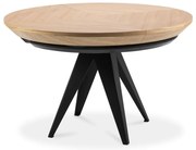 Okrúhly rozkladací jedálenský stôl s prídavnou doskou s doskou v dubovom dekore ø 120 cm Magnus – Windsor &amp; Co Sofas