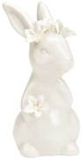 Porcelánový zajačik LILY BUNNY 12 cm biely