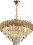 Toolight Toolight, závesné svietidlo 60cm, 9xE14, G060-CP, zlatá lesklá, OSW-06384