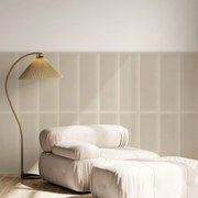 Zamatový čalúnený panel - Obdĺžnik - 60x30cm Farba: Krémová