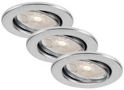 Brilo - SADA 3x stmievateľné LED kúpeľňové podhľadové svietidlo DIMM LED/5,5W/230V IP23