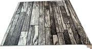 HU Sivý klasický koberec Shiraz Bcf so vzorom dreva Rozmer: 50x80 cm