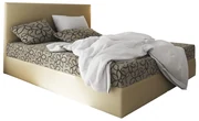 Manželská posteľ  Boxspring 140 cm Lilac (vzor + béžová) (s matracom a úložným priestorom). Vlastná spoľahlivá doprava až k Vám domov. 1046639