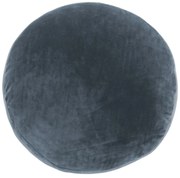 Tmavomodrý dekoratívny vankúš z mikrovlákna Tiseco Home Studio Marshmallow, ø 40 cm