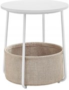 TRENDIE Stolík Flax biely