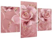 Obraz - Kvetinový dekor (90x60 cm)